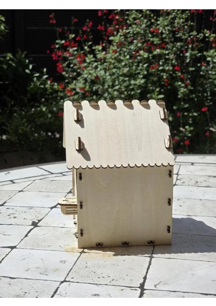 Boyanabilir Ahşap Kuş Yuvası Evi, 16X13X12 Cm, Renkli, Doğa Dostu fiyatları