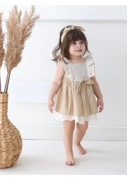 Lema Bandanalı Kız Bebek Elbise fiyatları