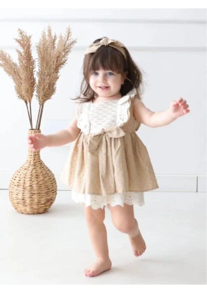 Lema Bandanalı Kız Bebek Elbise indirimleri