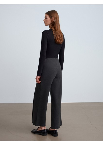 71941 Beli Lastikli Geniş Paça Eşofman-Antrasit M modelleri