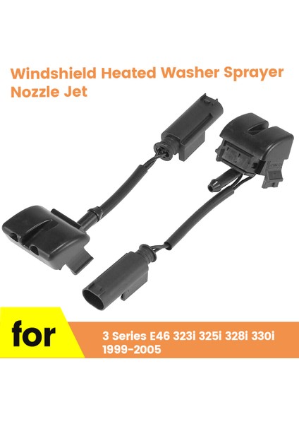Ön L+R Ön Cam Isıtmalı Yıkayıcı Püskürtücü Nozul Jet Ön Cam Seri E46 323I 325I 328I 330I 1999-2005 (Yurt Dışından) fiyatları
