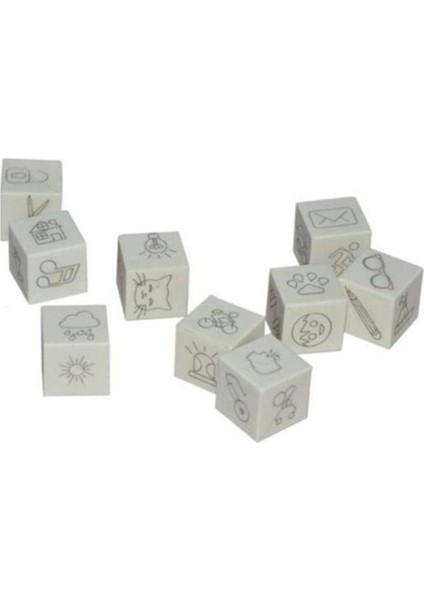 Beyaz Öykü Küpleri, Renkli ve Eğlenceli Tasarım, Çocuklar Için Güvenli Oyun Seti fiyatları