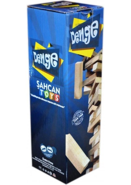 Beyaz Ahşap Kule Denge Oyunu, Eğlenceli ve Zeka Geliştirici Taş Dizme Seti