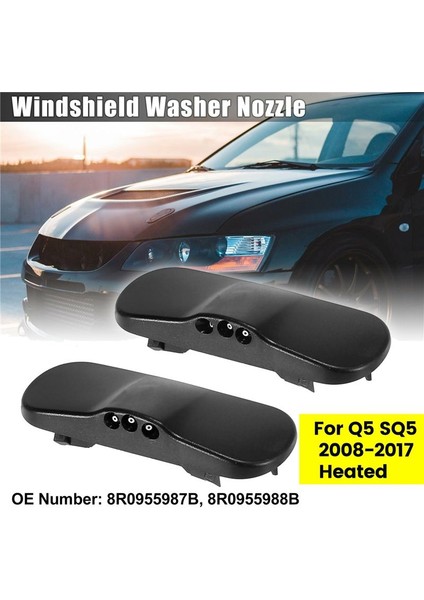 L&amp R Ön Cam Camı Yıkayıcı Nozul Sprey Jet 8R0955987B / 8R095988B -Audi Q5 Sq5 2008-2017 Isıtılmış (Yurt Dışından) fiyatları