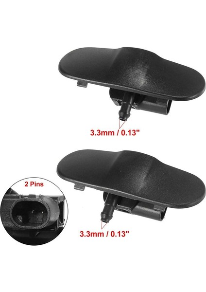 L&amp R Ön Cam Camı Yıkayıcı Nozul Sprey Jet 8R0955987B / 8R095988B -Audi Q5 Sq5 2008-2017 Isıtılmış (Yurt Dışından) indirimleri