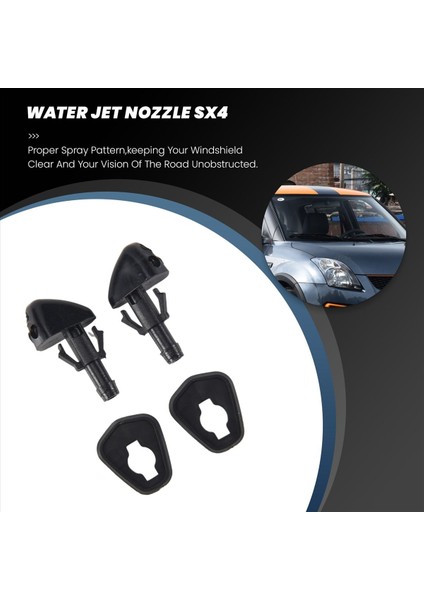 Suzuki Swift Alto Sx4 Liana Dae Için 2x Araba Ön Cam Yıkayıcı Silecek Su Jeti Meme Nozul (Yurt Dışından) modelleri