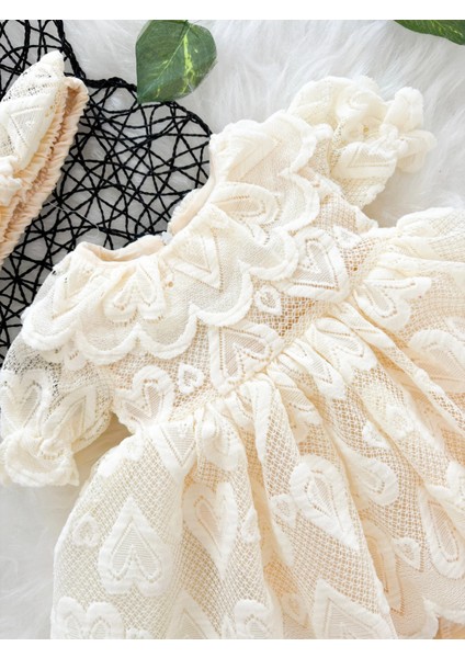 Ada Kalp Desenli Kız Bebek Romper fırsatları