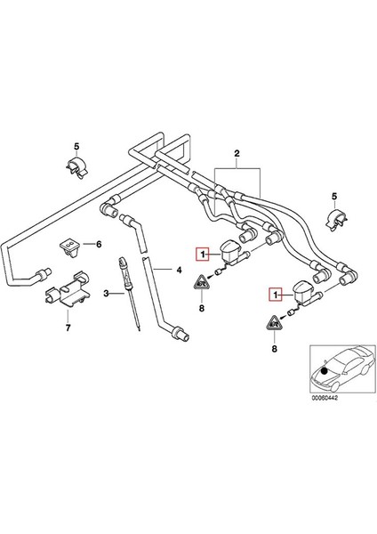 1 Çift -Bmw E39 5 Serisi 1997-2003 525I 528I 530I 540I M5 Ön Cam Yıkayıcı Nozul Isıtmalı Çift Giriş Squirter Jet (Yurt Dışından) indirimleri