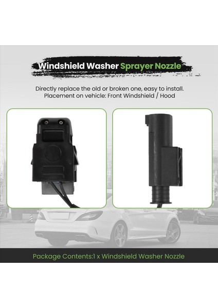 Sol Veya Sağ Ön Cam Yıkayıcı Püskürtücü Nozul Jet 2308600347 Mercedes -Benz C E Sl Slk -Sınıfı W203 W211 R230 R171 (Yurt Dışından)