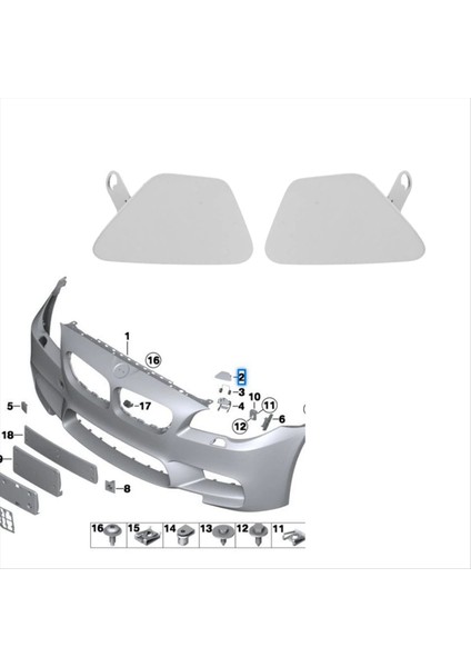 1paır Ön Tampon Far Yıkayıcı Kapakları 51118055235/51118055236 Bmw 5 Serisi F10 F11 2011-2016 Far Jet Kapağı (Yurt Dışından) indirimleri