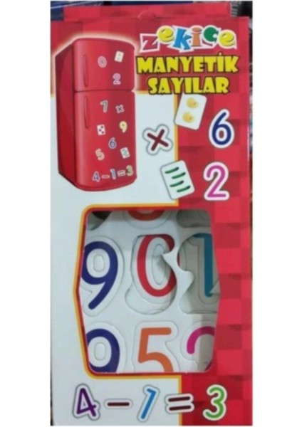 Manyetik Sayılar, 3-6 Yaş, Eğlenceli ve Öğretici, Beyaz Renkli, Çocuklar Için Güvenli