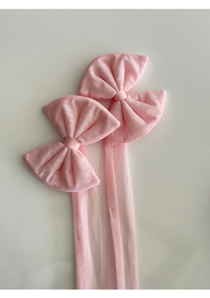 Toz Pembe Fiyonk Seti, Cibinlik Aksesuarı, Kurdele