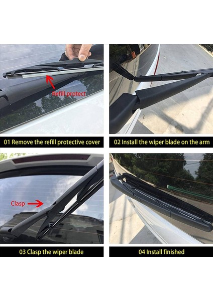 3x Arka Silecek Kol Bıçağı Düzeneği - Jeep Wrangler Için Jk 2007-2016 (Yurt Dışından) modelleri