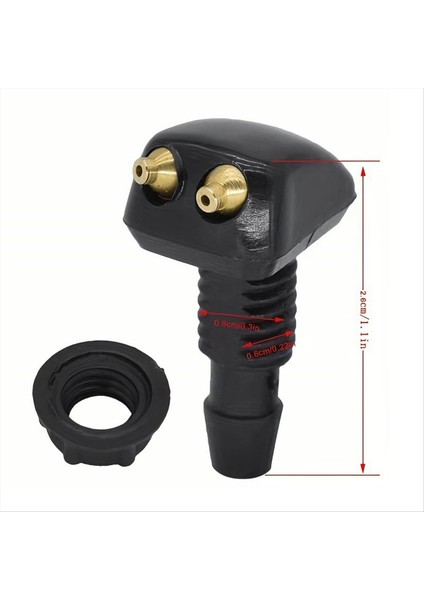 Araba Ön Ön Cam Evrensel Yıkayıcı Silecek Su Sprey Nozul Takas ile (Yurt Dışından) fiyatları