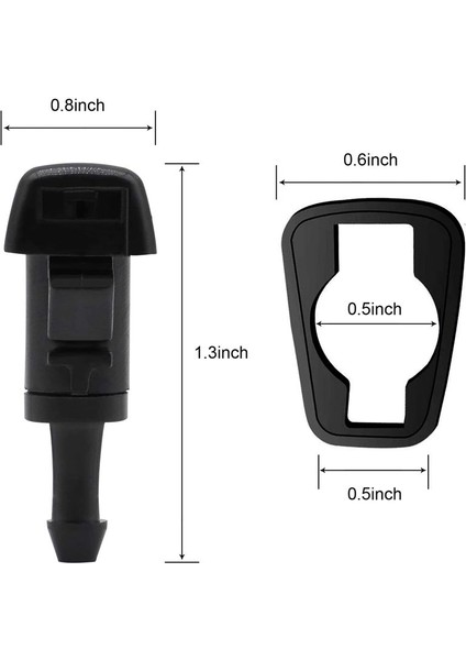 40 Paket Ön Cam Yıkayıcı Nozulları Silecek Sprey Kiti Chrysler Dodge Ram 5116079AA 4805742AB 5303833AA (Yurt Dışından) fırsatları