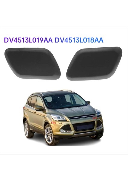 1paır Ön Tampon Far Far Yıkayıcı Nozul Kapak Kapakları Ford Escape Kuga 2013-2016 DV4513L019AA DV4513L018AA (Yurt Dışından) fiyatları