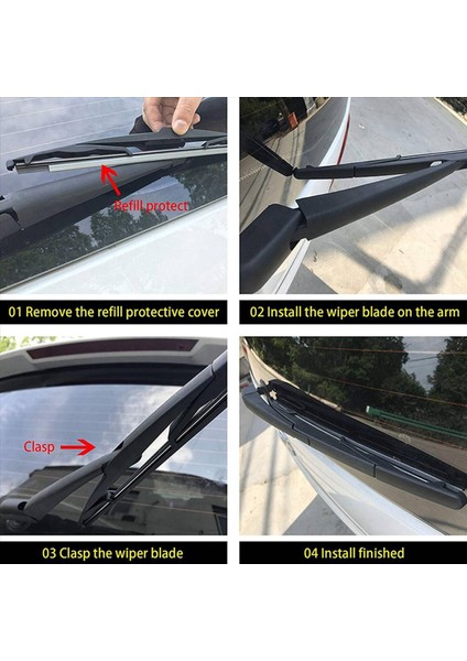 5x Arka Silecek Kol Bıçağı Düzeneği - Jeep Wrangler Için Jk 2007-2016 (Yurt Dışından) modelleri