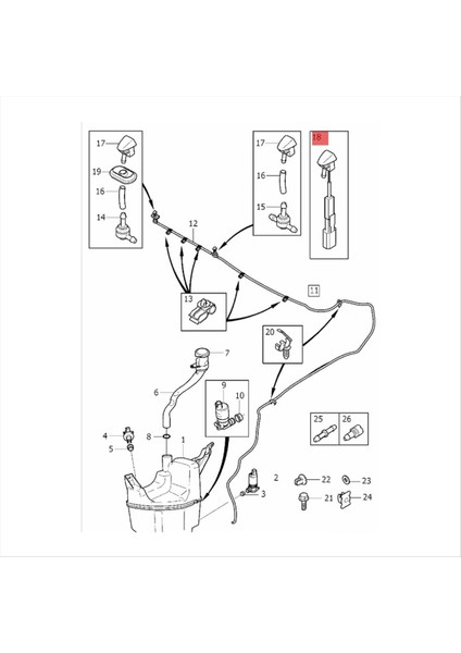 Sağ Ön Ön Cam Ön Cam Yıkama Nozul Jeti Isıtmalı 31301524 Volvo XC60 S60 V60 XC70 V70 S80 2008-2016 (Yurt Dışından) indirimleri