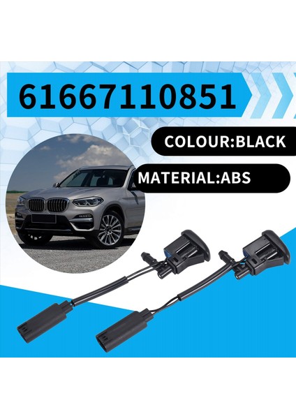 1paır Yeni Ön Cam Isıtmalı Yıkayıcı Püskürtücü Nozul Jet 61667110851 -Bmw 1 Serisi E81 E82 E87 X3 E83 X5 E53 Z4 E85 E86 (Yurt Dışından) indirimleri