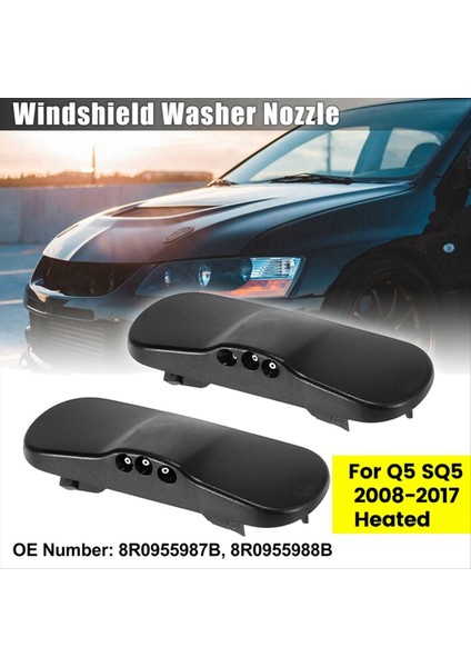 Araba Davlumbağı Su Sprey Meme Temizleme Püskürtücü Nozul Audi Için A6 A3 A4 A5 A6 R36 S7 8R0955987B 8R0955988B (Yurt Dışından) modelleri