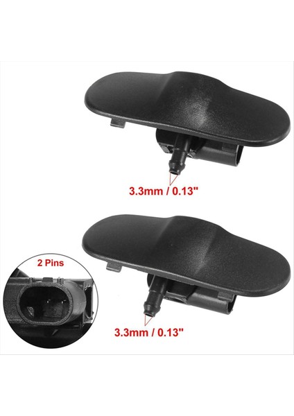 Araba Davlumbağı Su Sprey Meme Temizleme Püskürtücü Nozul Audi Için A6 A3 A4 A5 A6 R36 S7 8R0955987B 8R0955988B (Yurt Dışından) indirimleri