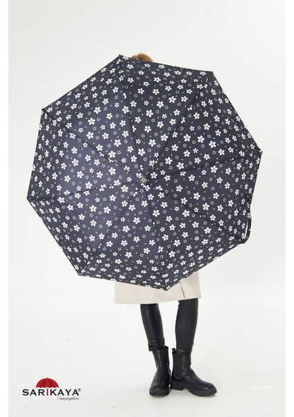 Tam Otomatik Siyah Kadın Şemsiye, Şık ve Hafif Koruma