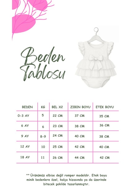 Ada Kız Bebek Romper