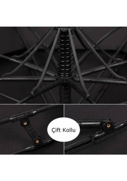 Çift Katmanlı Siyah EL-15M Protokol Şemsiyesi, Dayanıklı ve Şık Koruma Sağlar modelleri