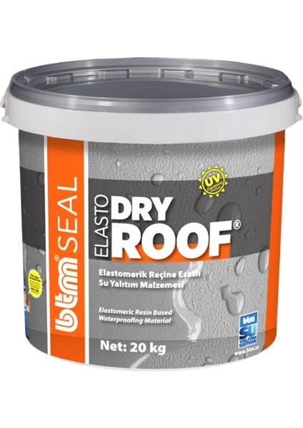 Seal Elasto Dry Roof Reçine Esaslı Su Yalıtım Malzemesi 20 kg modelleri