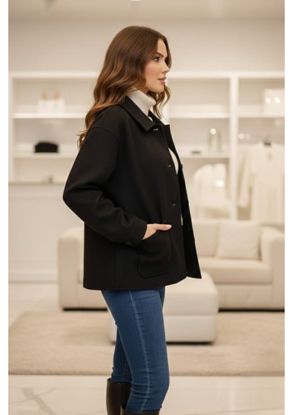 Kadın Çift Cepli Kısa Kaşe Ceket fiyatları