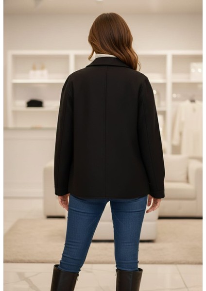 Kadın Çift Cepli Kısa Kaşe Ceket indirimleri