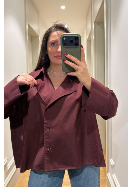 Reglan Kol Tasarım Premium Gömlek- Bordo fırsatları
