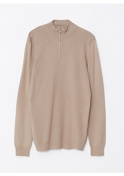 Yeni Sezon Dik Yaka Uzun Kollu Erkek Triko Kazak