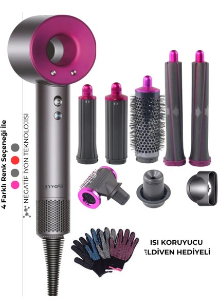 Saç Kurutma ve Şekillendirici Full Set 8in1