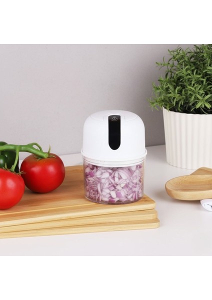 Buffer® 280ML Şarjlı Taşınabilir,pratik,kolay Temizlenebilen Hızlı Sessiz Kablosuz USB ile Şarj Olabilen Mini Mutfak Doğrayıcısı