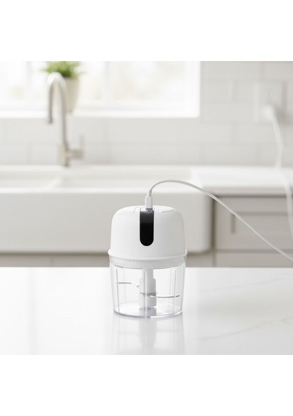 Buffer® 280ML Şarjlı Taşınabilir,pratik,kolay Temizlenebilen Hızlı Sessiz Kablosuz USB ile Şarj Olabilen Mini Mutfak Doğrayıcısı indirimleri
