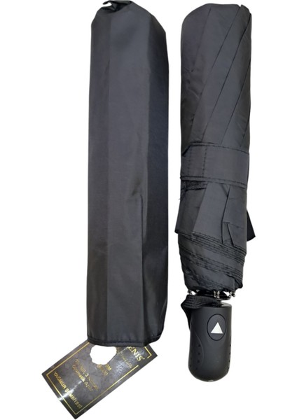 10 Telli 3 Kırmalı Otomatik Şemsiye Siyah Rüzgar Koruyucu fiyatları