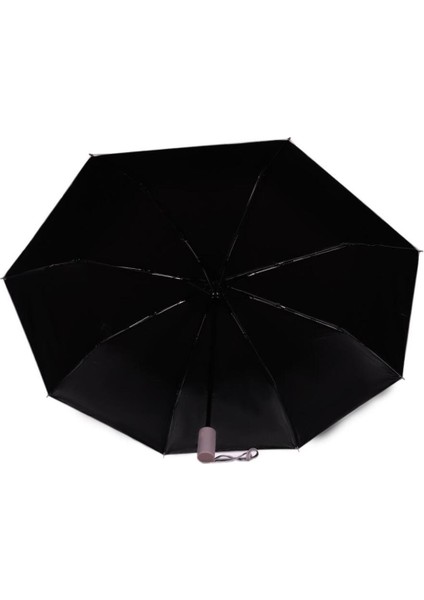 Açık Gri Tam Otomatik Uv Şemsiye, Rüzgar Dayanıklı, Hızlı Kuruyan, Çanta Boy