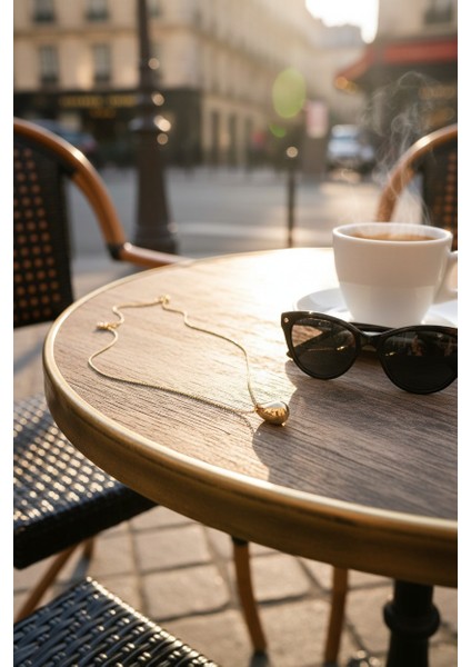 Damla Figürlü Bombeli Sarı Ayar Altın Kolye fiyatları