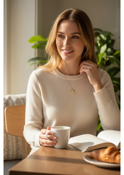 Damla Figürlü Bombeli Sarı Ayar Altın Kolye indirimleri