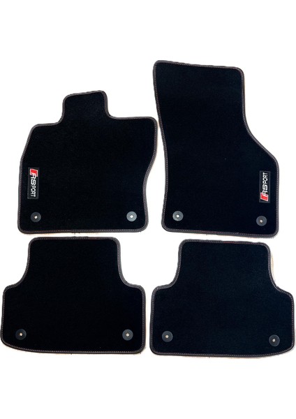 Oto Halı Paspas Seti Audi A1 Serisi Modelleri Uyumlu Sline Kadife Halı Kaymaz & Şık tasarım modelleri