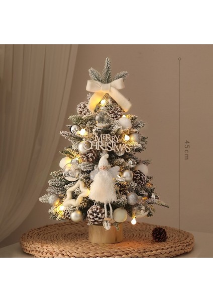 Mini Yılbaşı Ağacı Masaüstü Süsü Ev Yılbaşı Dekorasyon Seti (Yurt Dışından)