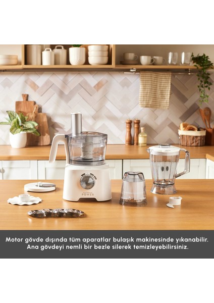 Mastermaid Power Multifunctional 10 In 1 Mutfak Robotu Matte White 2000W modelleri
