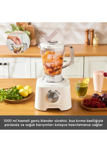Mastermaid Power Multifunctional 10 In 1 Mutfak Robotu Matte White 2000W fırsatları