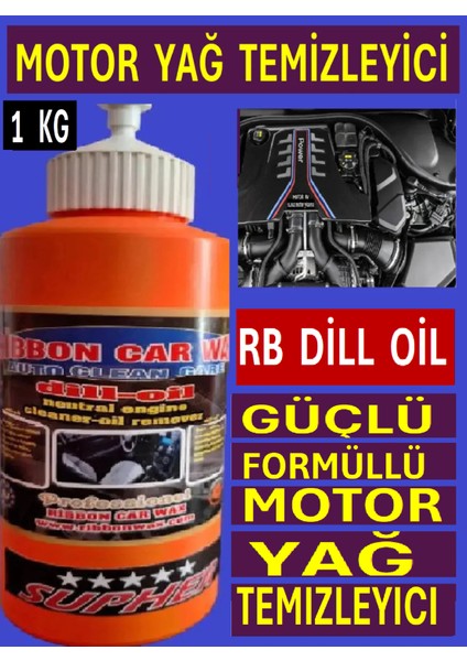 Ribbonwax RB DiLL - Oil ( Güçlü Motor Yağı Temizleyici) 1 LT