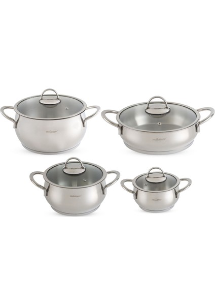 Rana 8 Parça 304 Paslanmaz Çelik Tencere Seti fiyatları