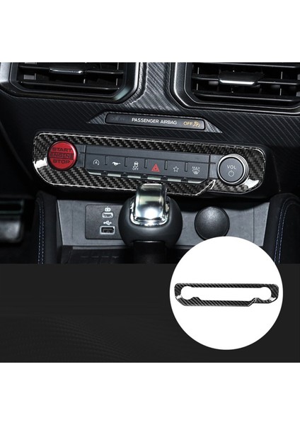 Gerçek Karbon Fiber Çıkartma Arabası Merkezi Kontrol Yıldız Düğmesi Panel Ford Mustang Gt 2024 2025 Için Iç Kaplama (Yurt Dışından) fiyatları