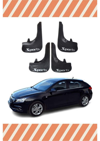 Chevrolet Cruze Hb Tüm Kasalar Sports Yazılı 4'lü Tozluk Çamurluk Paçalık