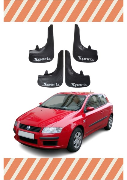 Fiat Stilo Sports Yazılı 4'lü Tozluk Çamurluk Paçalık