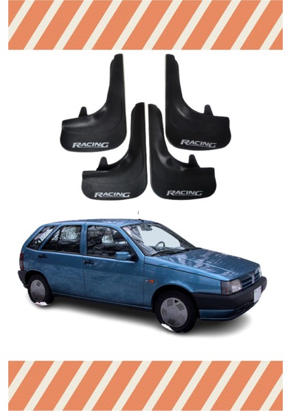 Fiat Tipo Racing Yazılı 4'lü Tozluk Çamurluk Paçalık